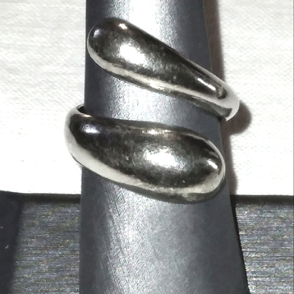 Sterling Silver Solid Wrap Around Ring - image 1